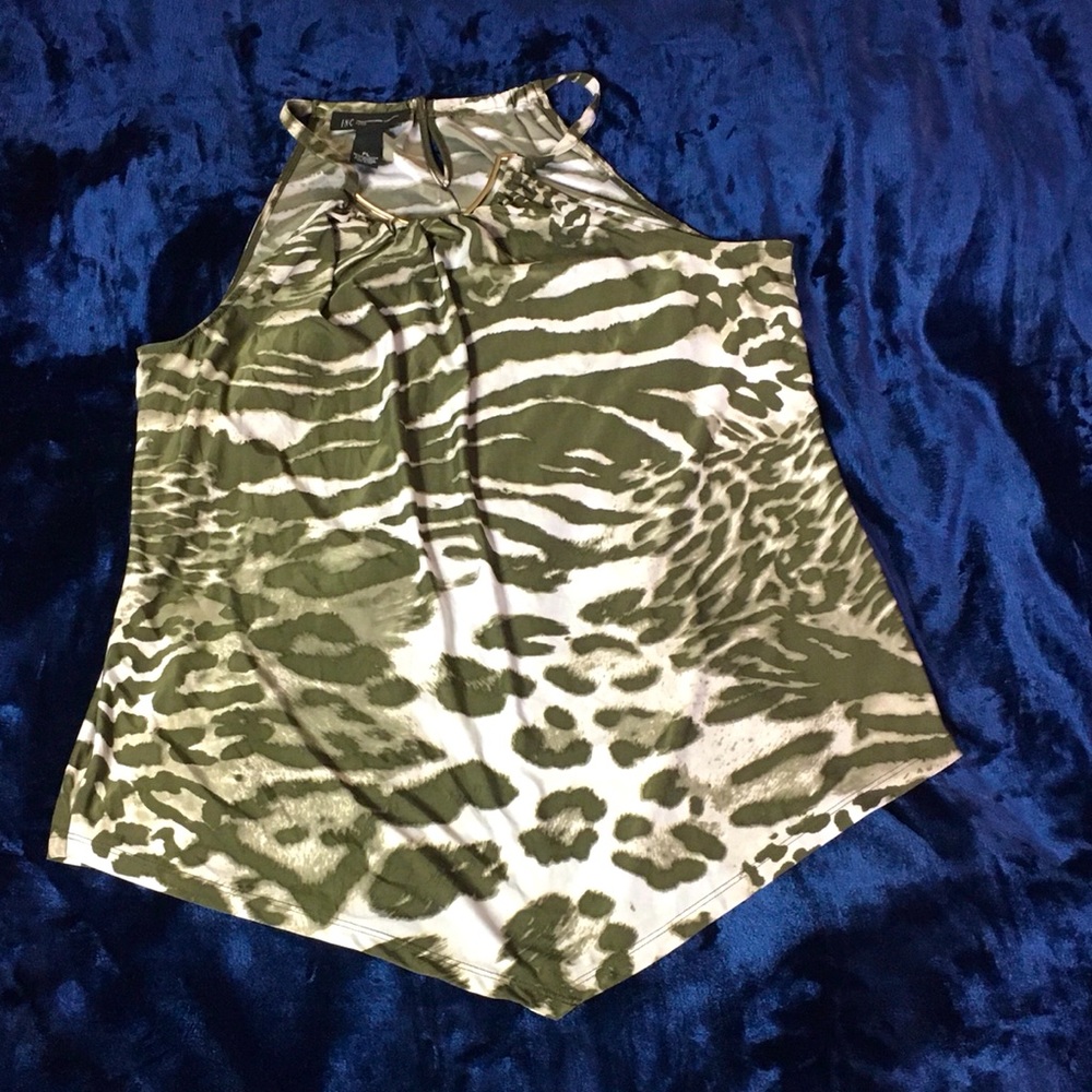 INC International Concepts Animal print top
